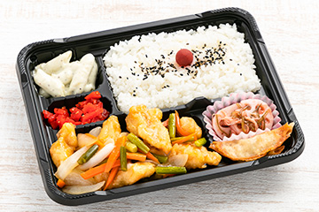 【日替わり弁当】白身魚と野菜の甘酢